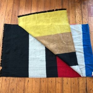 🧣Never Worn Color Blocked Blanket Scarf🧣